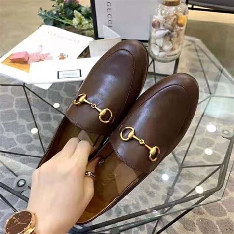 gucci brown loafers women.